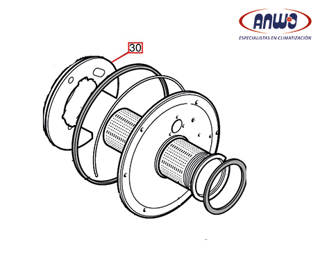 AISLANTE FLANGE QUEMAD. LUNA / POWER HT